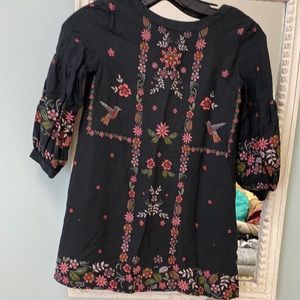 Zara girls size 8 cotton bohemian dress